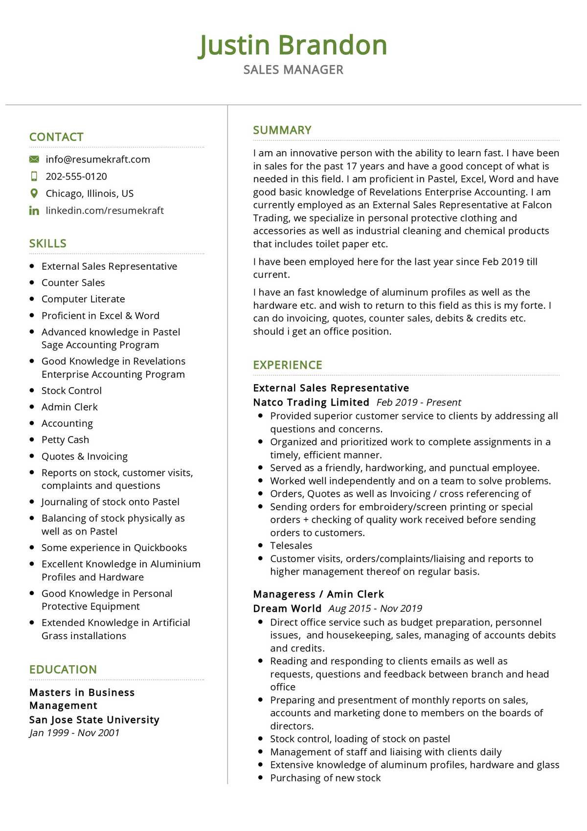 Free Sample Of A Sales Resume Sales Manager Resume Sample 2022 Writing Tips – Resumekraft