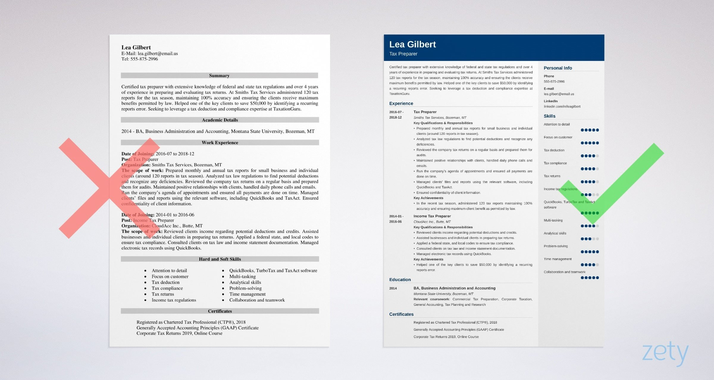 Indeed Resume Sample On Contract Accountant when to Recognise Revenue Tax Preparer Resume Sample & Writing Guide [20lancarrezekiq Tips]