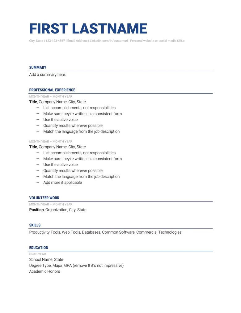 the 41 best resume templates ever