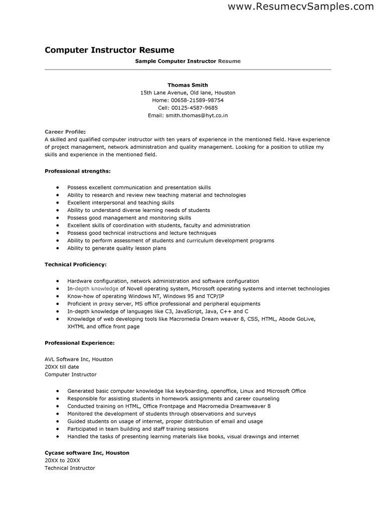 Sample Of Skills and Strengths In Resume