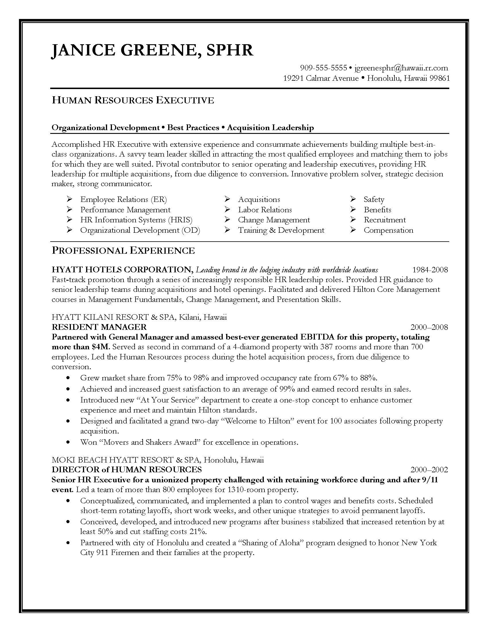 Sample Resume for Hr Business Partner Hr Business Partner Cv October 2021