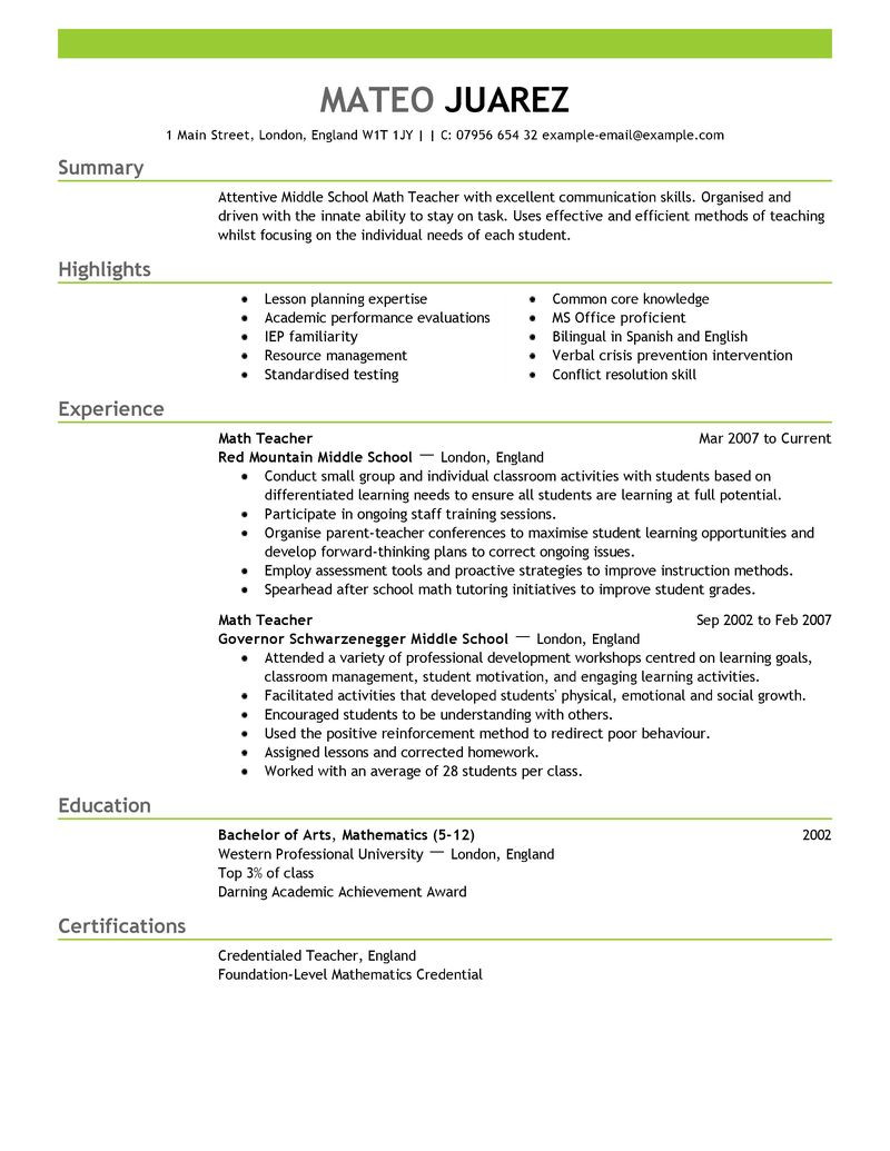 effective resume samples for experienced