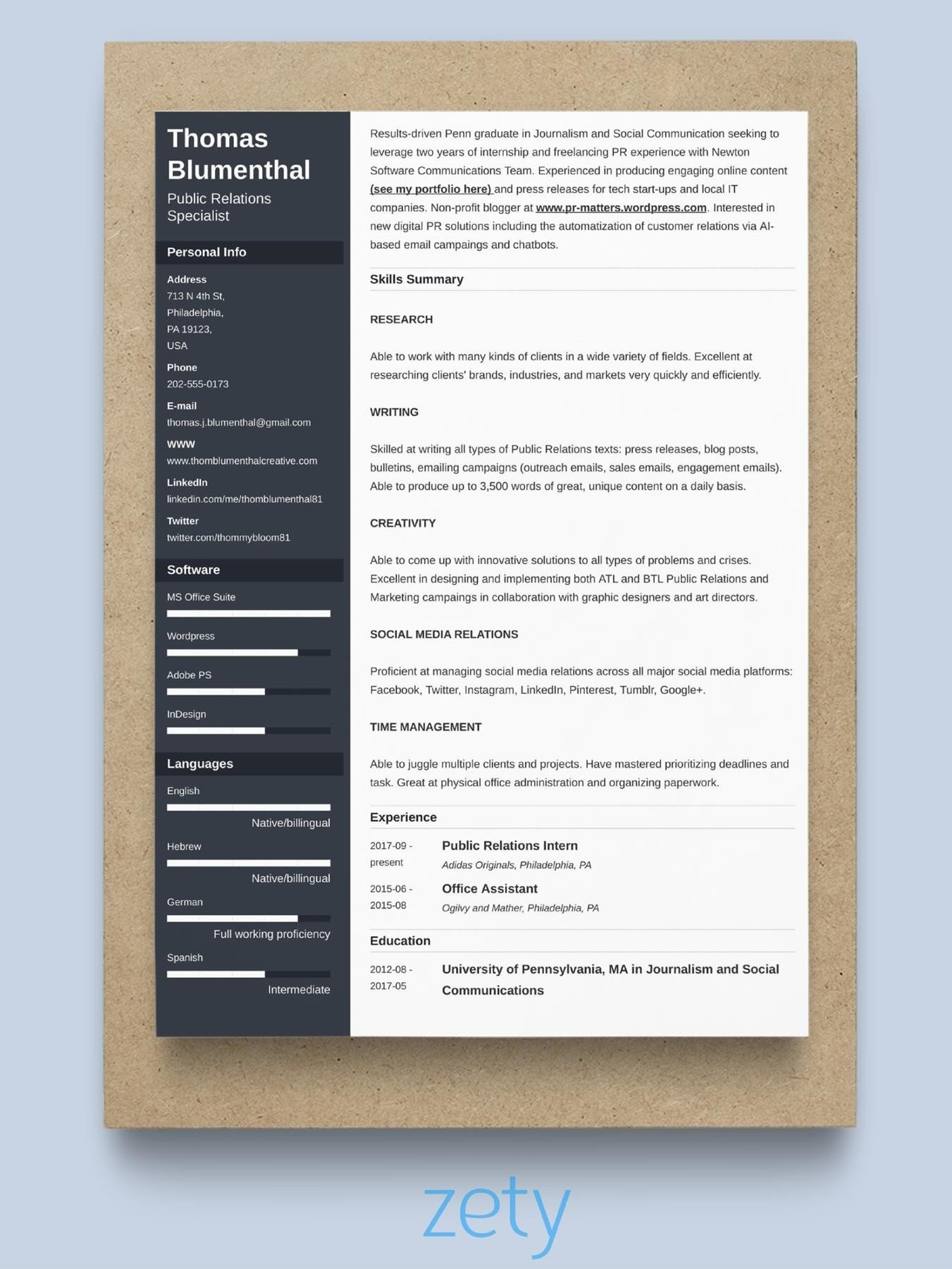 resume formats