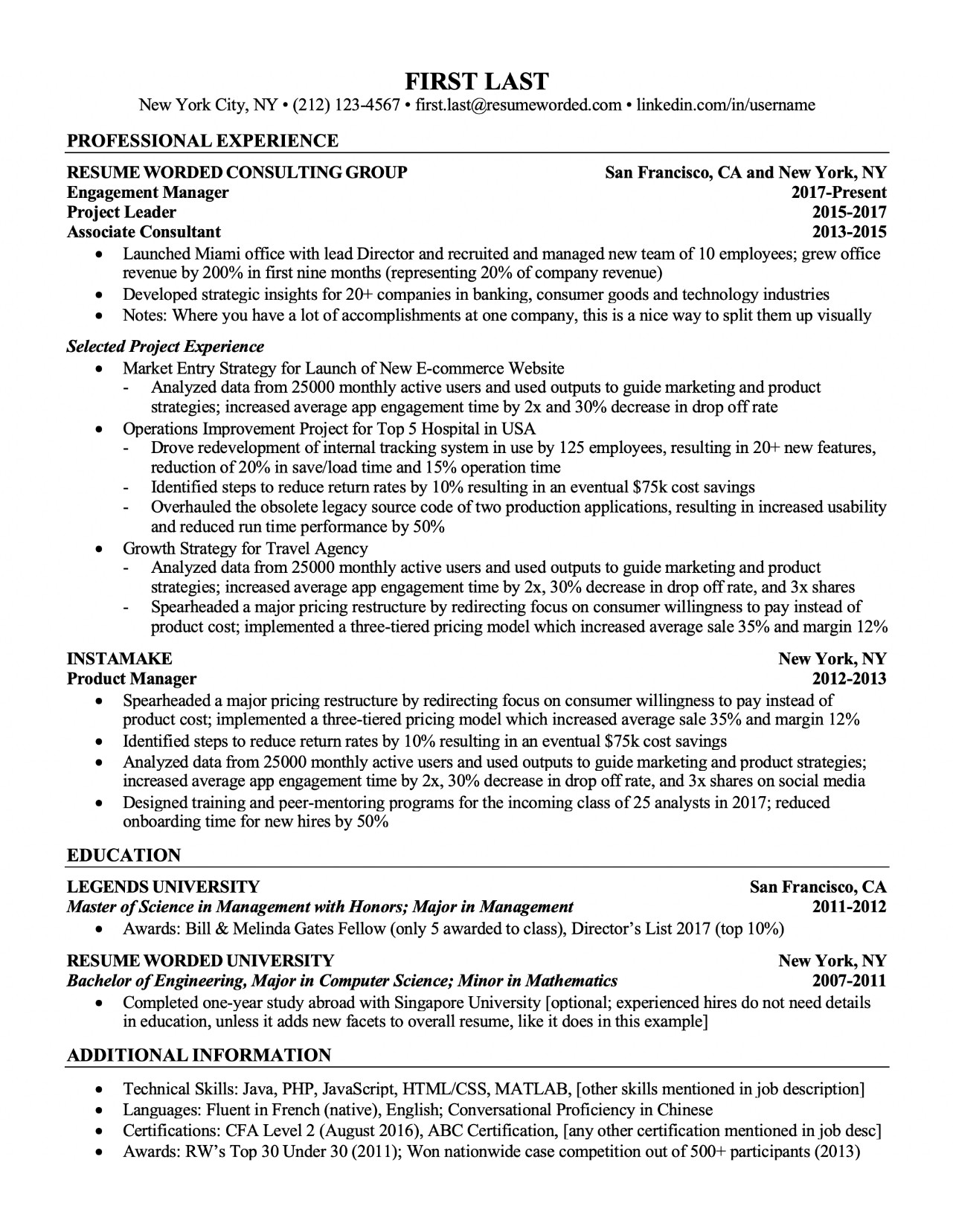 Sample Resume Same Company Multiple Positions Sample Resume Templates for Experienced It Professionals – Good …