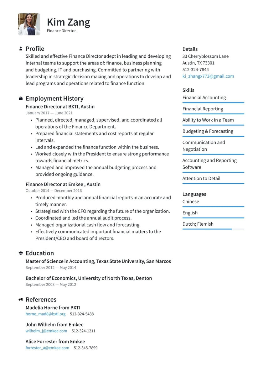 Bank Board Of Directors Sample Resume Finance Director Resume Examples & Writing Tips 2022 (free Guide)