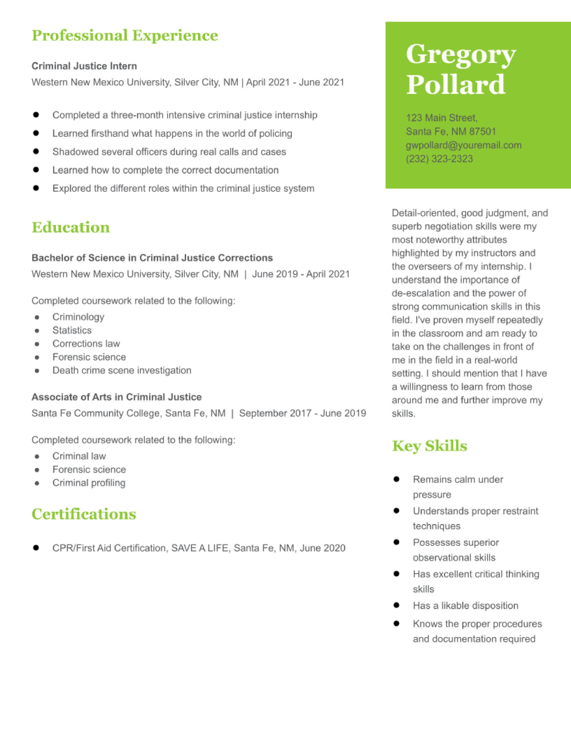 Building A Detention Officer Resume Sample Correctional Officer Resume Examples In 2022 – Resumebuilder.com