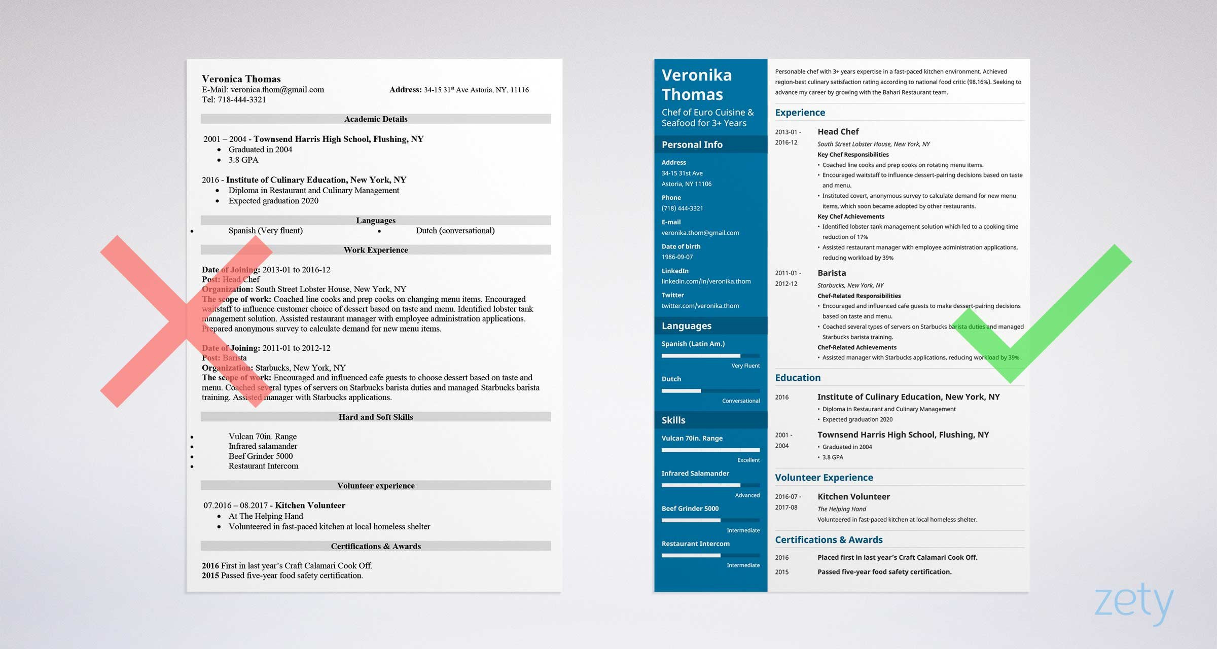 Chef De Partie Resume Sample Australia Chef Resume Examples: Template & Essential Skills