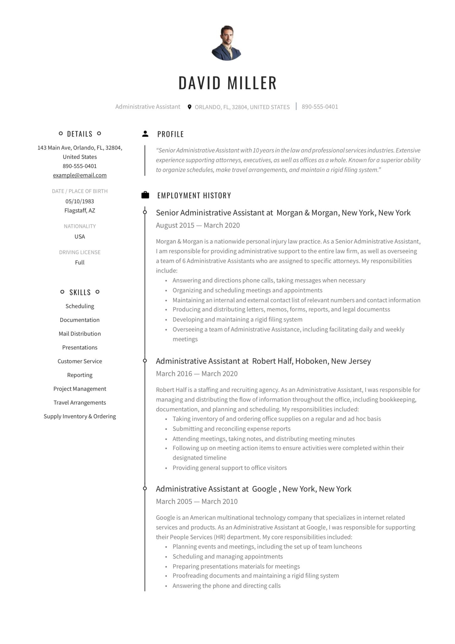 Free Sample Of Executive assistant Resume 19 Administrative assistant Resumes & Guide Pdf 2022