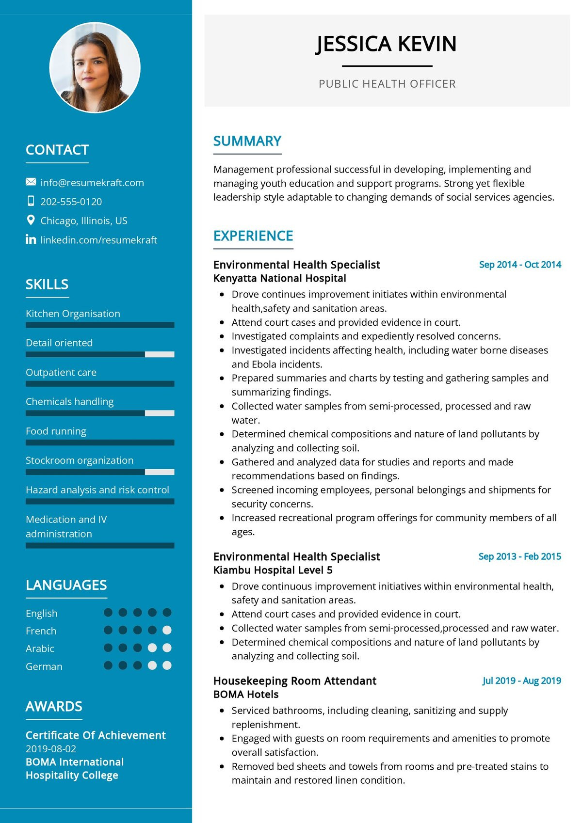 Functional Resume Sample for Career Change Health Specialist Public Health Officer Resume Template 2022 Writing Tips …