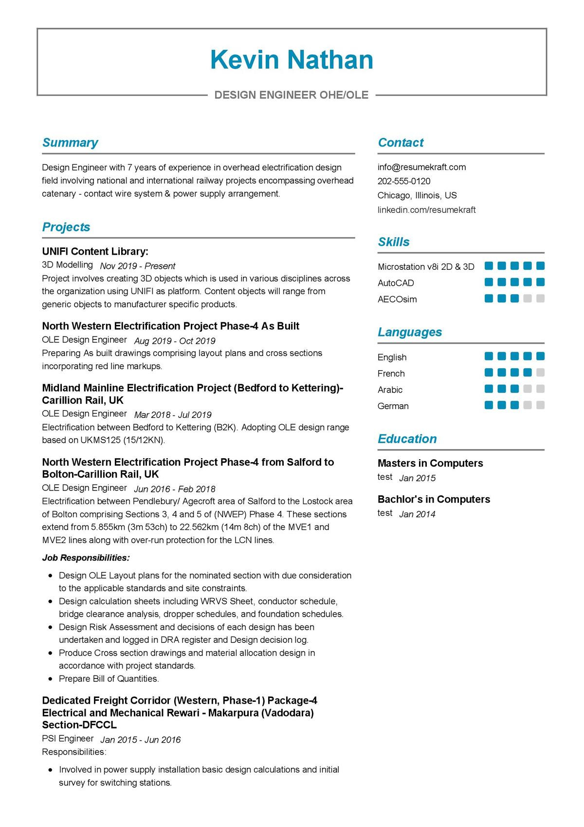 Resume for Dummies On the Job Training Conductor Sample Ole Design Engineer Cv Sample 2022 Writing Tips – Resumekraft