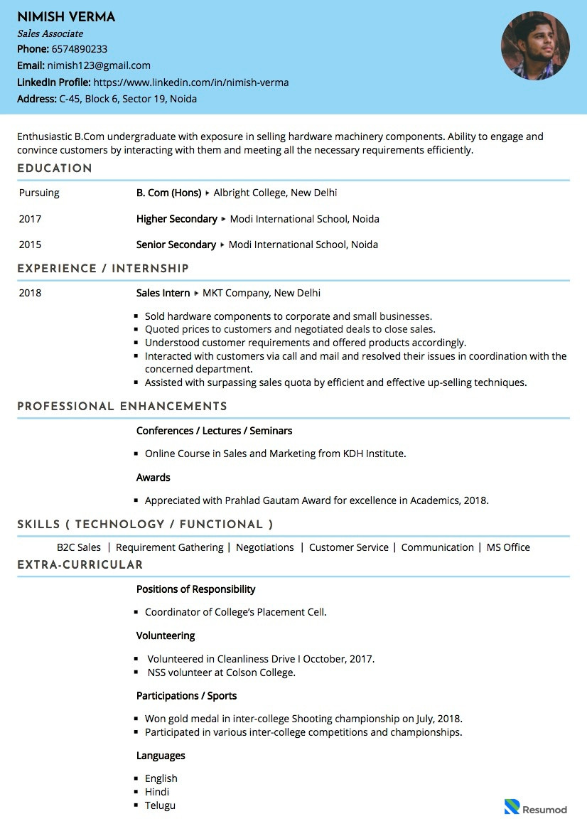 Resume Sample for Sales Manager In India Sample Resume Of Sales Executive with Template & Writing Guide …