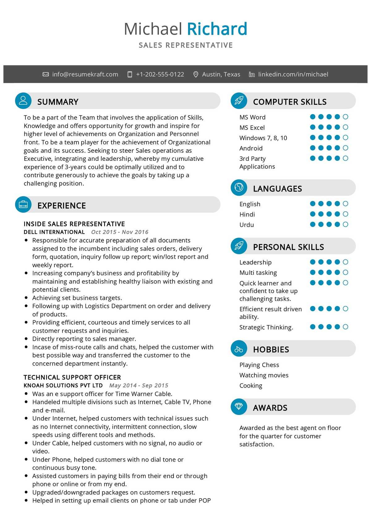 Sales Representative Job Description Sample Resume Sales Representative Resume Example 2022 Writing Tips – Resumekraft