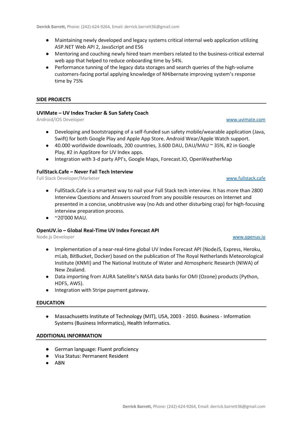 Sample Dot Net Resume for Experienced 101-developer-resume-cv-templates/net-developer-resume-sample.md …