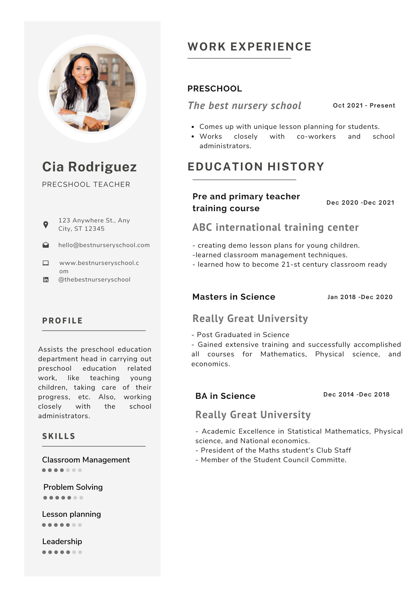 Sample Resume for Montessori Lead Teacher Tips to Build A Powerful Resume as A Preschool Teacher