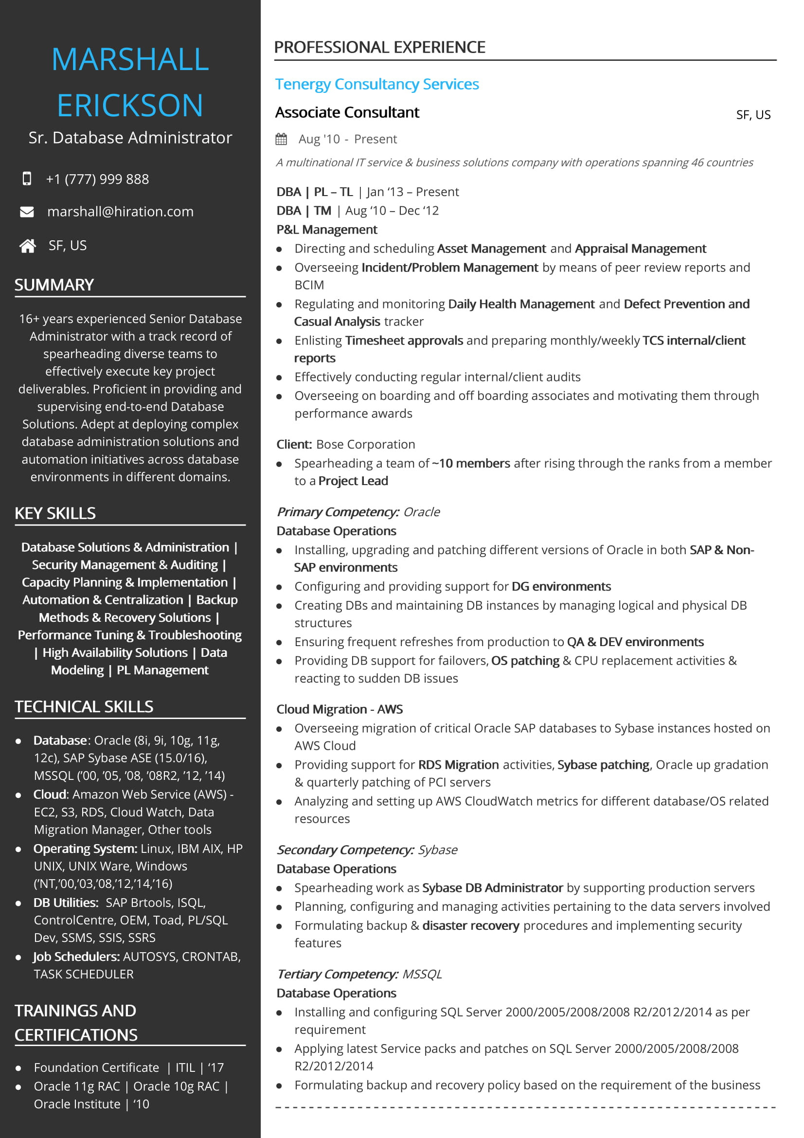 Business Analyst Cto Domain Resume Samples Technology Resume Examples & Resume Samples [2020]