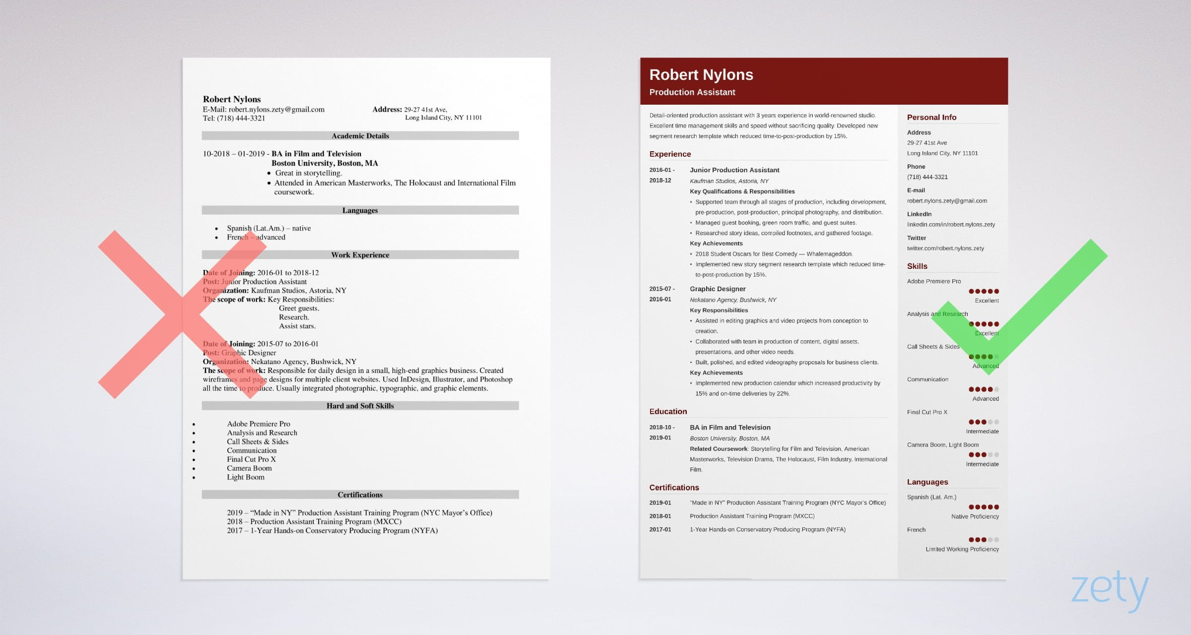 Film 1st assistant Director Resume Samples Production assistant Resume Examples [lancarrezekiqskills for Film or Tv]