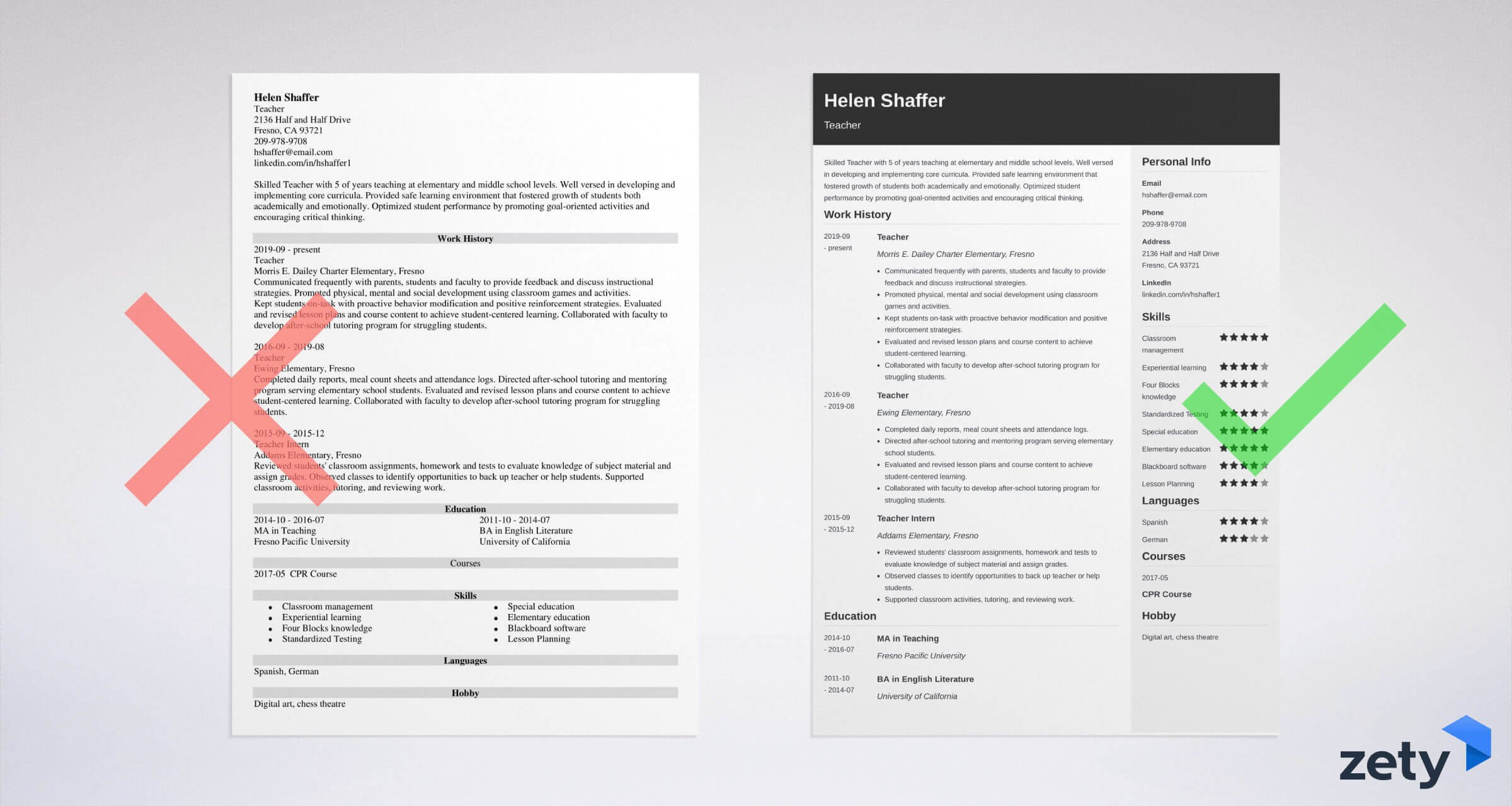 Sample Of Good and Bad Resume Curriculum Vitae Examples: 500lancarrezekiq Cv Samples for 2022