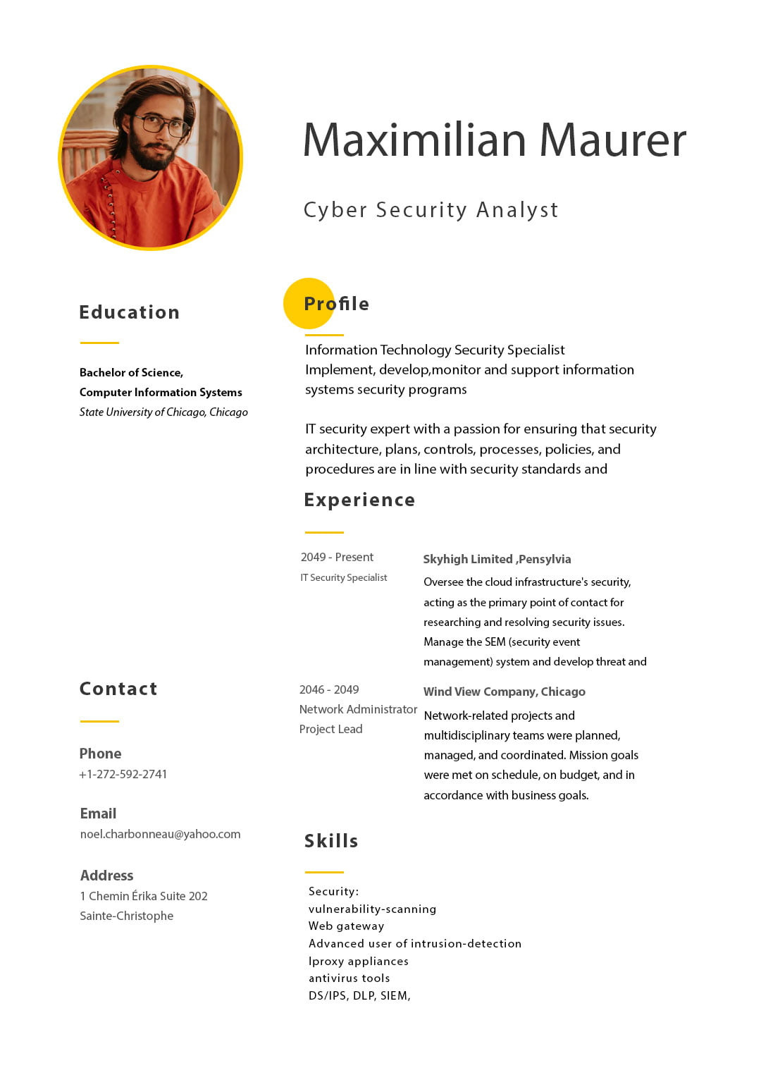 Sample Resume with Comp Tia Security Credentials 5 Cyber Security Resume Examples with Cover Letter & Jd – Webson Job