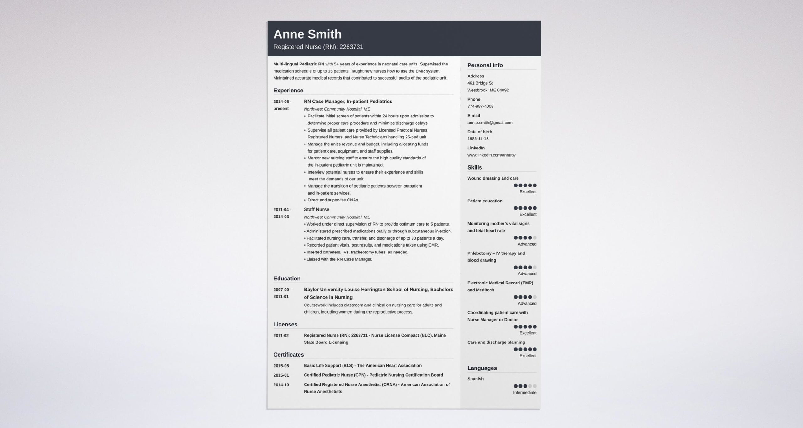 Telemetry Nurse Resume Samples Tips and Templatesonline Resume Builders 20lancarrezekiq Nursing Resume Examples 2022: Template, Skills & Guide