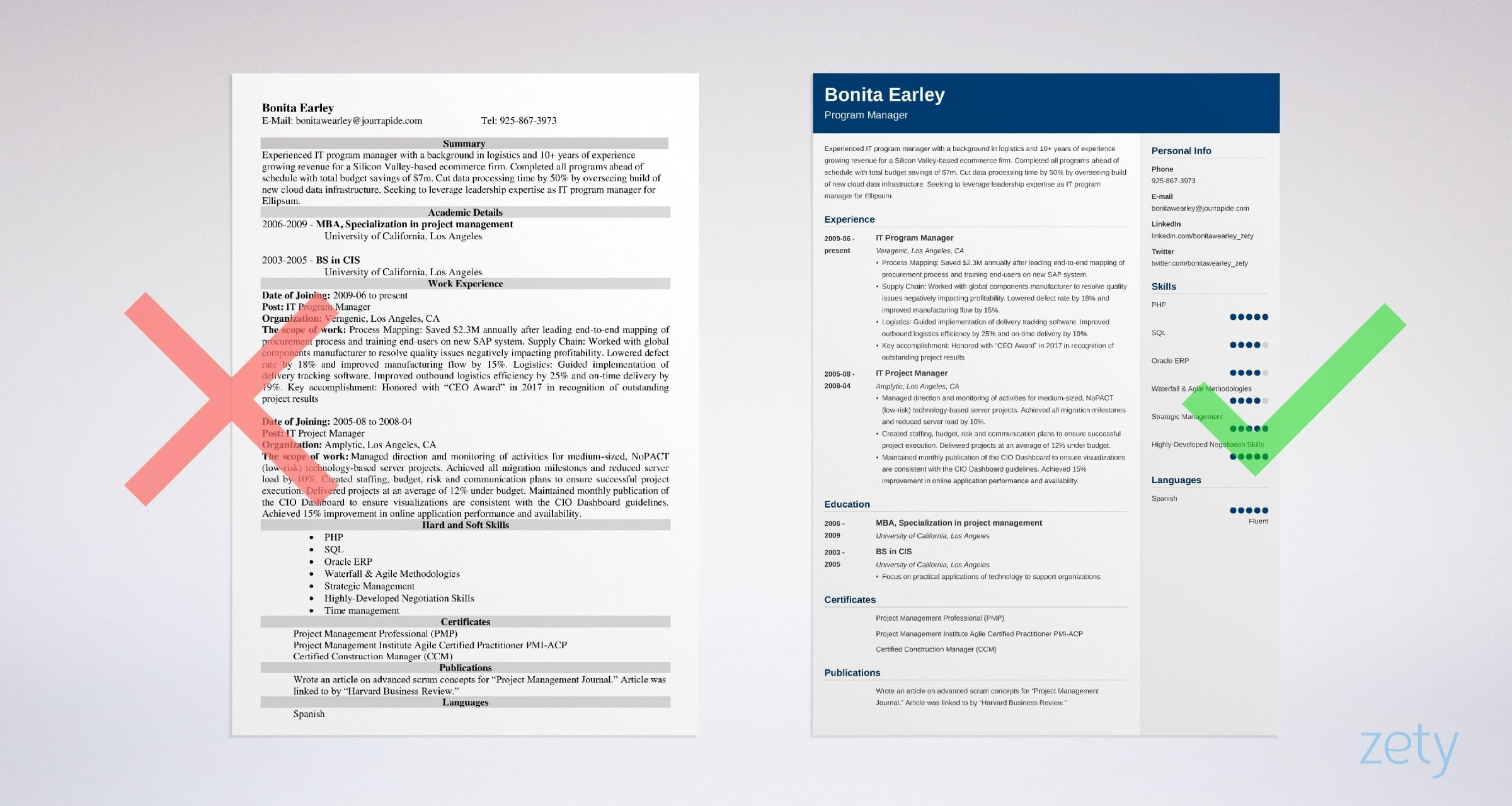 Mba Resume Samples University Of Delaware Career Services Program Manager Resume Examples 2022 [template & Guide]