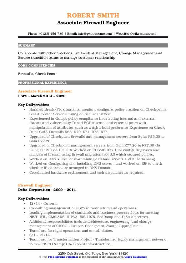 Palo Alto Firewall Engineer Sample Resume Firewall Engineer Resume Samples