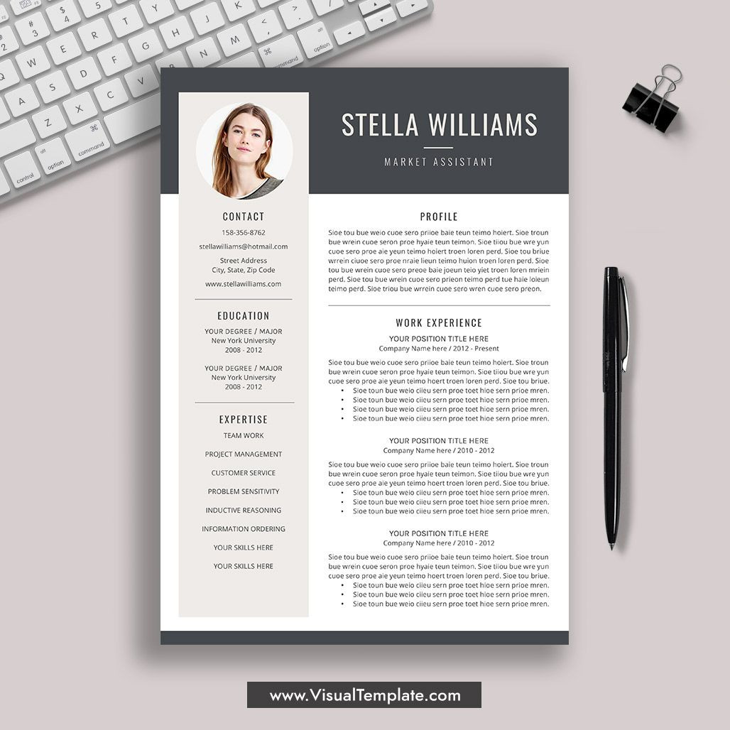 Sample Cover Letter for Job Resume 2023 2022-2023 Pre-formatted Resume Template with Resume Icons, Fonts …