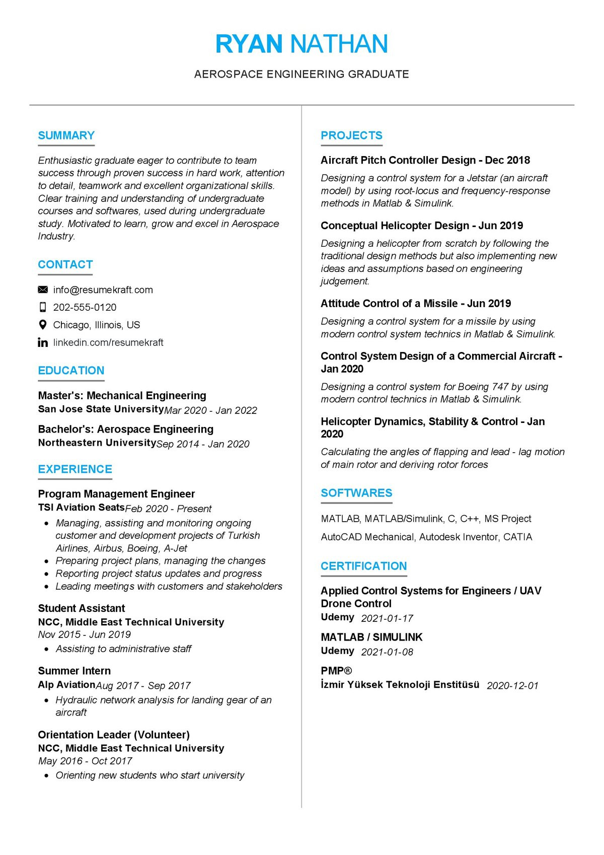 Sample Mid Level Aeronautical Engineering Resume Aerospace Engineering Resume Template 2022 Writing Tips …