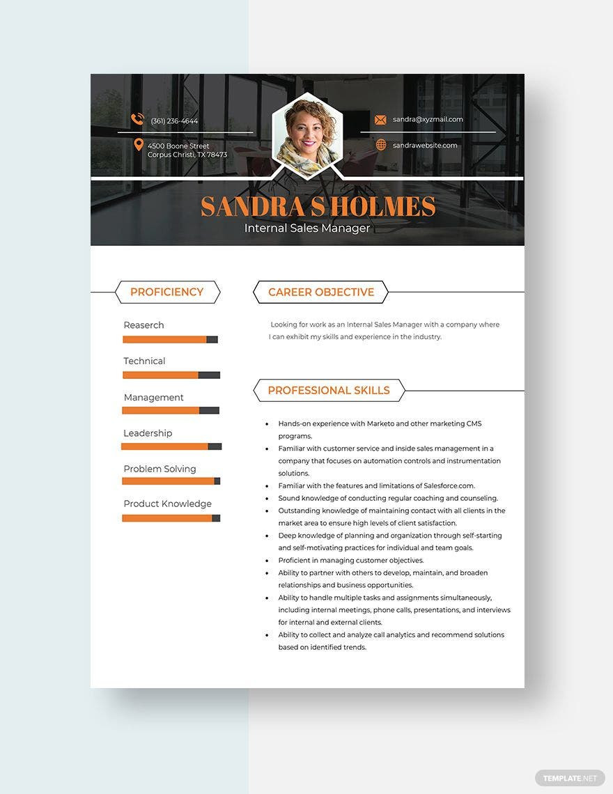 Sample Resume for Job within Same Company Internal Resume Templates – Design, Free, Download Template.net