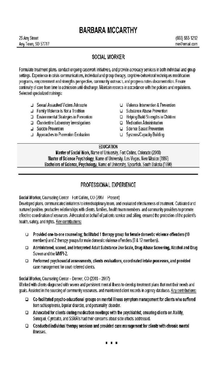 Sample Resume for Msw social Worker Adult Healthcare Services Resume Templates social Work (2) – Templates Example Templates …