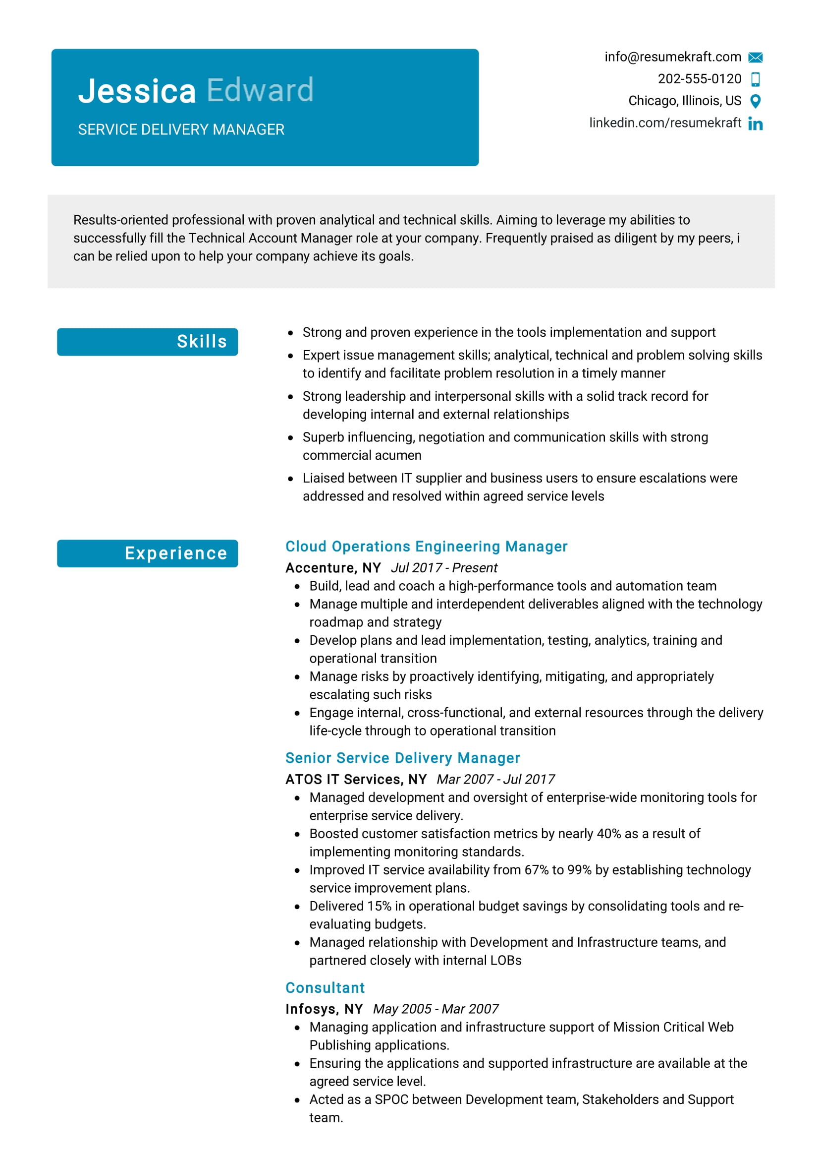 Sample Resume for Production Support Manager Service Delivery Manager Resume Example 2022 Writing Tips …