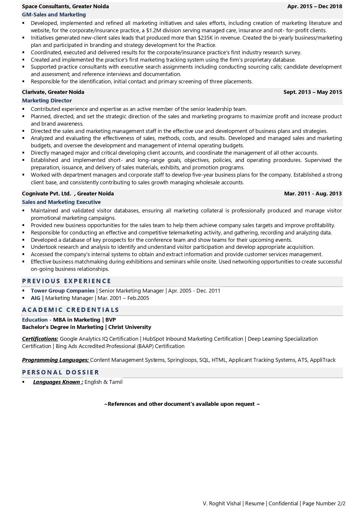 Vp Sales and Marketing Resume Sample Gm â Sales & Marketing Resume Examples & Template (with Job …