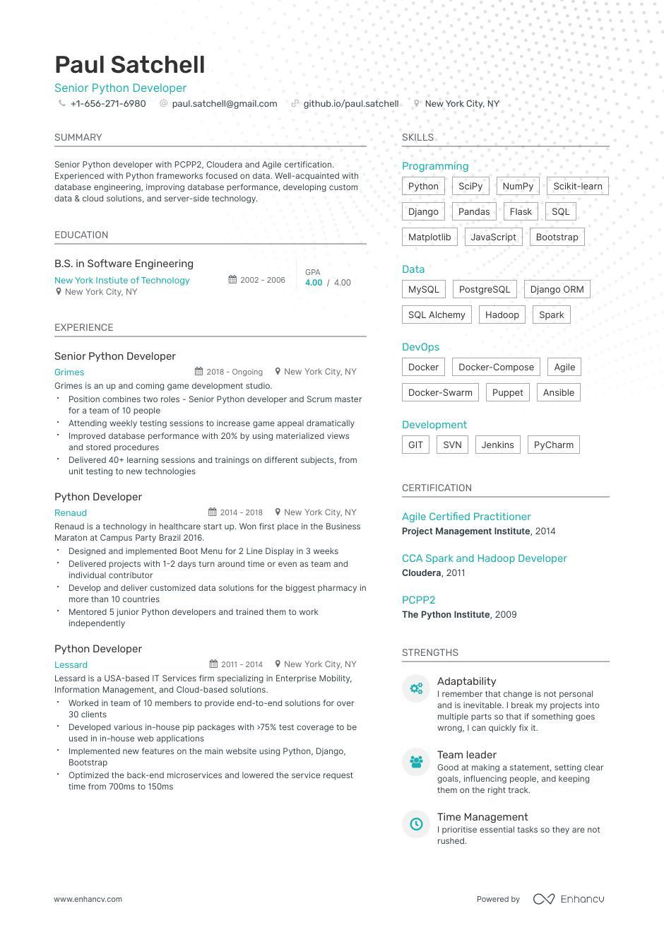 Entry Level Python Developer Resume Sample Professional Python Developer Resume Examples & Guide for 2022 …