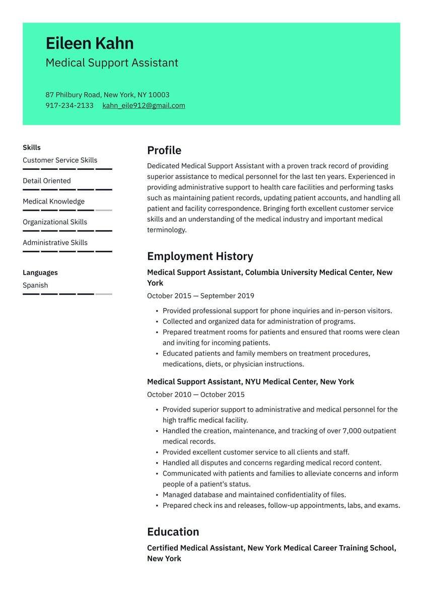 Free Sample Resume for A Hospital Administrator Medical Administrative assistant Resume Examples & Writing Tips 2022