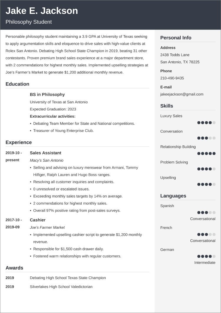 High School Student Film Resume Sample College Freshman Resumeâtemplate and 25lancarrezekiq Writing Tips