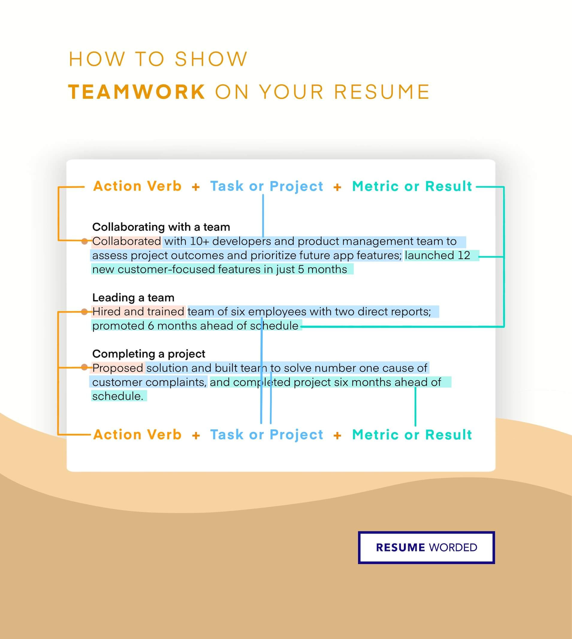 Resume Samples that Emphasize Work Skills How to Demonstrate Teamwork On Your Resume