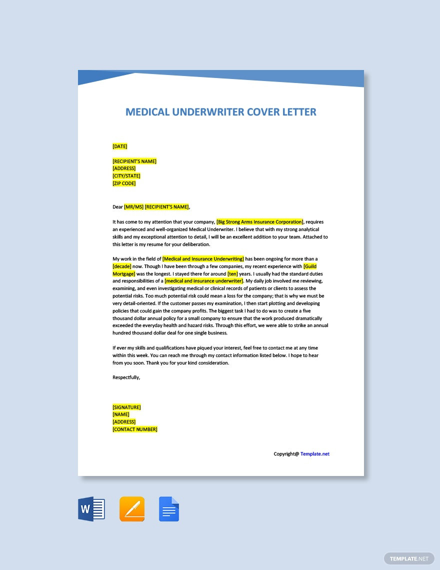 Sample Mortgage Underwriter Cover Letter for Resume Underwriter Cover Letter Templates Pdf – format, Free, Download …