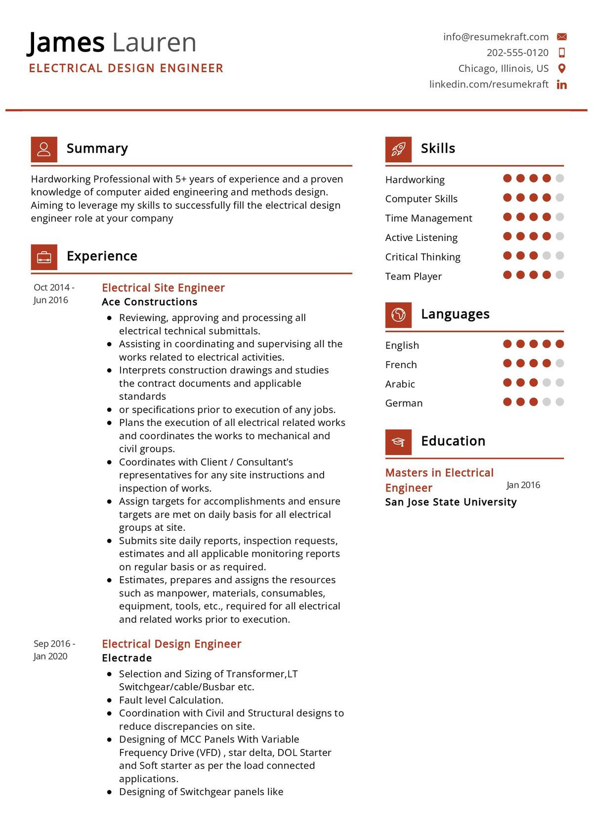 Sample Resume Electrical Estimation Engineer Cv Electrical Design Engineer Cv Sample 2022 Writing Tips – Resumekraft