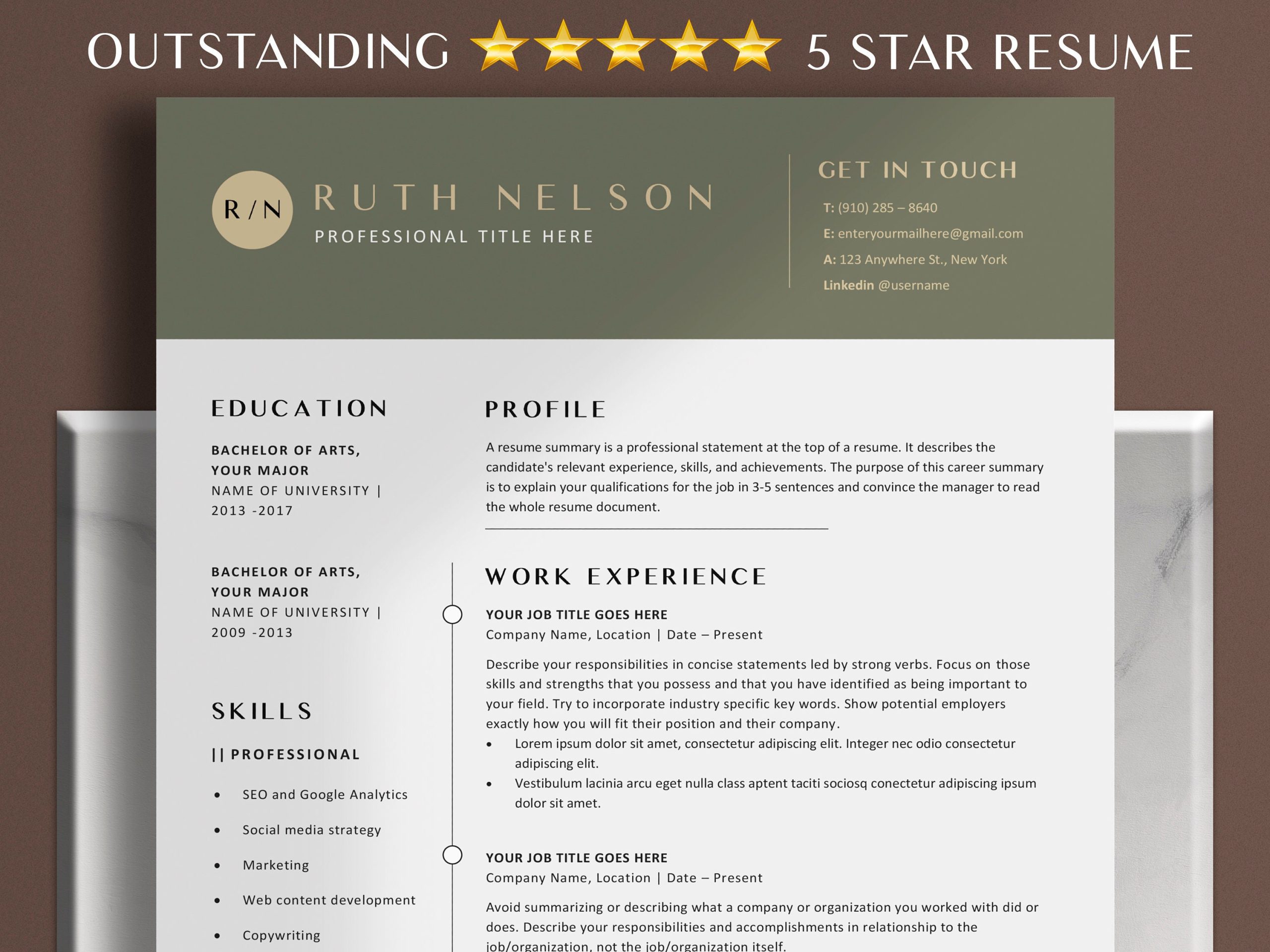 Sample Resume for Bridal Shop Owner Human Resources Resume Template Ceo Resume Template Google – Etsy