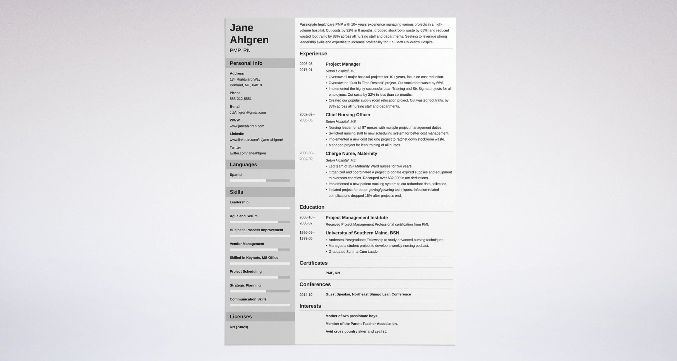 Sample Resume for Project Manager Non It Project Manager (pm) Resume / Cv Examples (template for 2022)