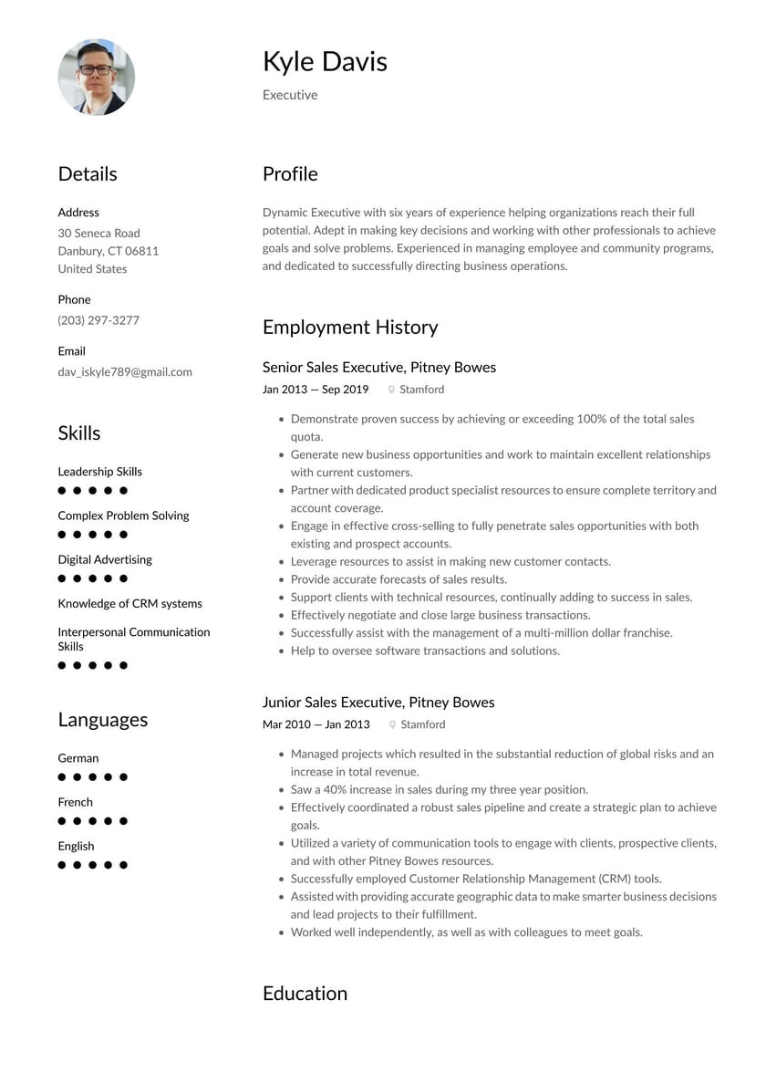 Sample Resume for Senior Executive Outline Executive Resume Examples & Writing Tips 2022 (free Guide)