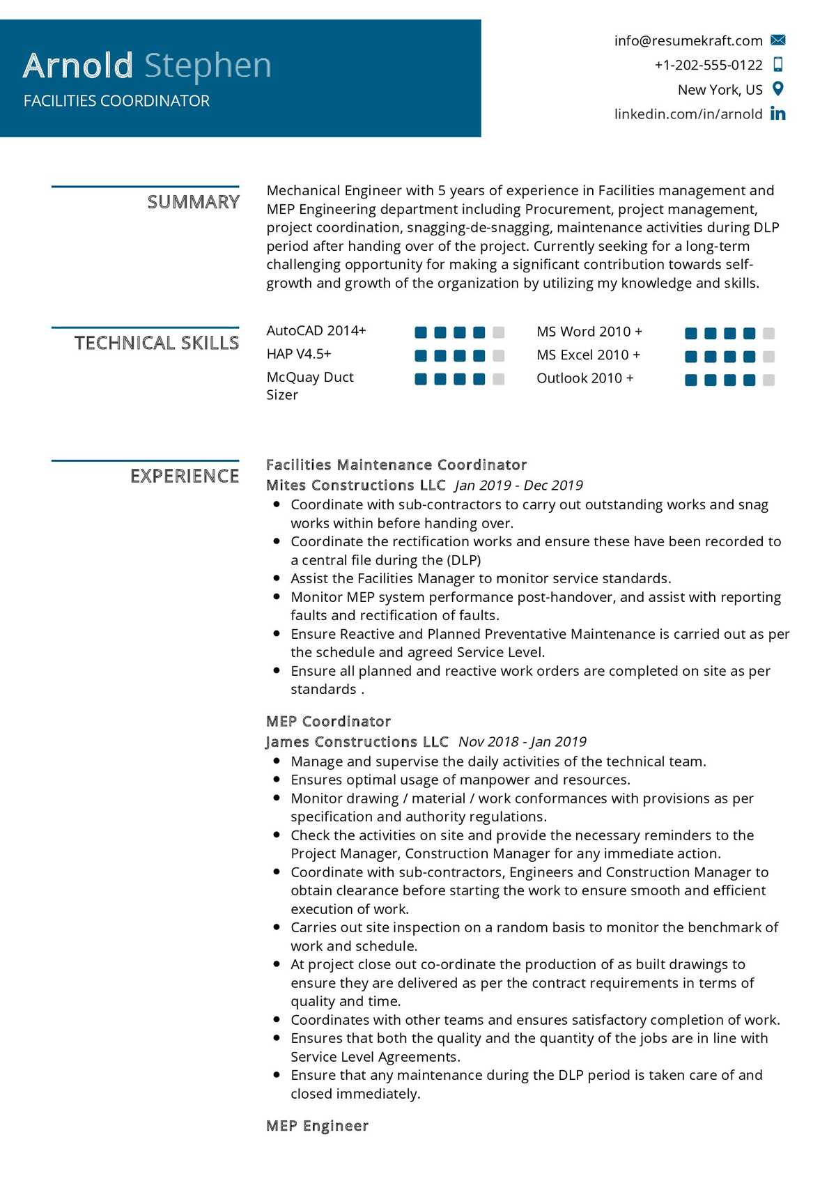 Sample Resume for Utilization Management Coordinator Facilities Coordinator Resume Sample 2022 Writing Tips – Resumekraft