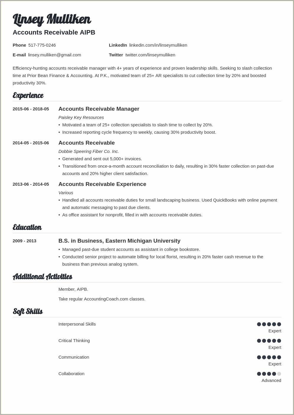 40 Accounts Receivable Manager Resume Samples Jobherojobhero Accounts Receivable and Accounts Payable Manager Resume – Resume …