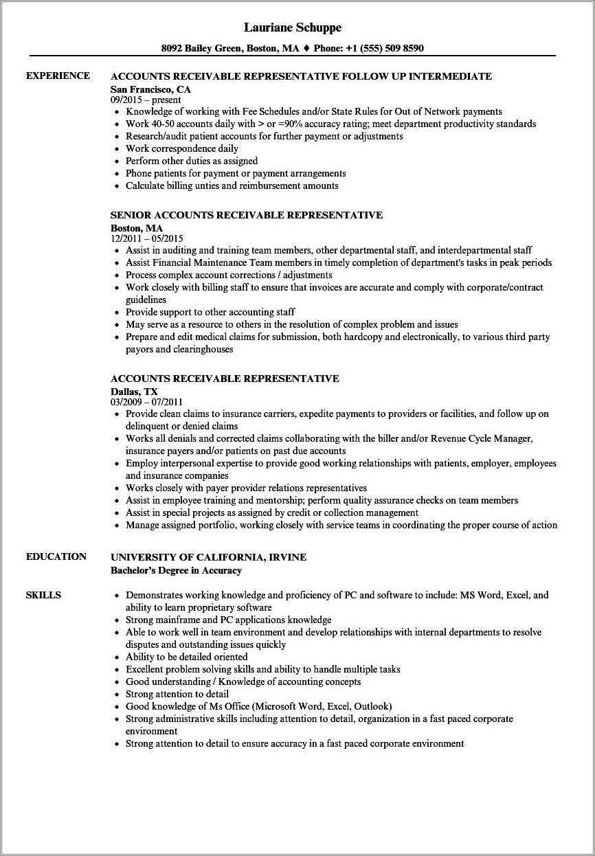 40 Accounts Receivable Manager Resume Samples Jobherojobhero Accounts Receivable and Accounts Payable Manager Resume – Resume …