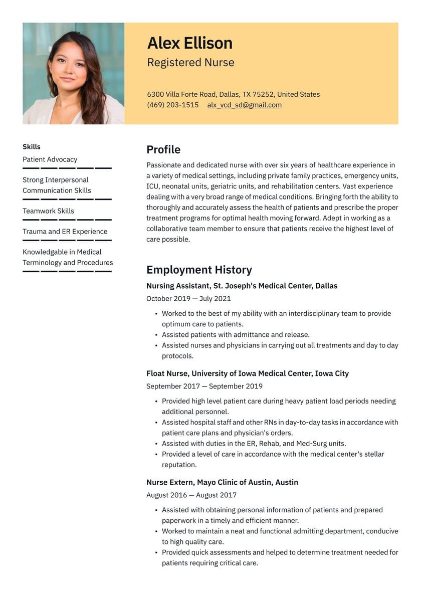 Desi Lpn Nurse assistant Resume Samples Nurse Resume Examples & Writing Tips 2022 (free Guide) Â· Resume.io