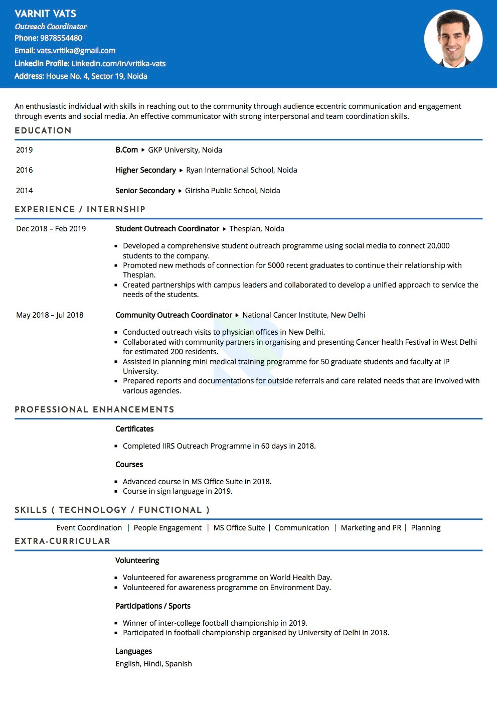 Outreach and Communications Coordinator Sample Resume Sample Resume Of Outreach Coordinator with Template & Writing …