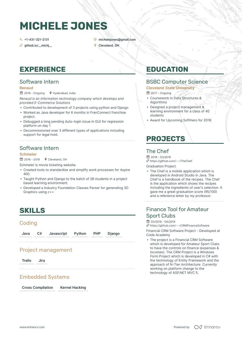 Sample Resume for Senior Natural software Developer software Engineer Resume Examples & Guide for 2022 (layout, Skills …