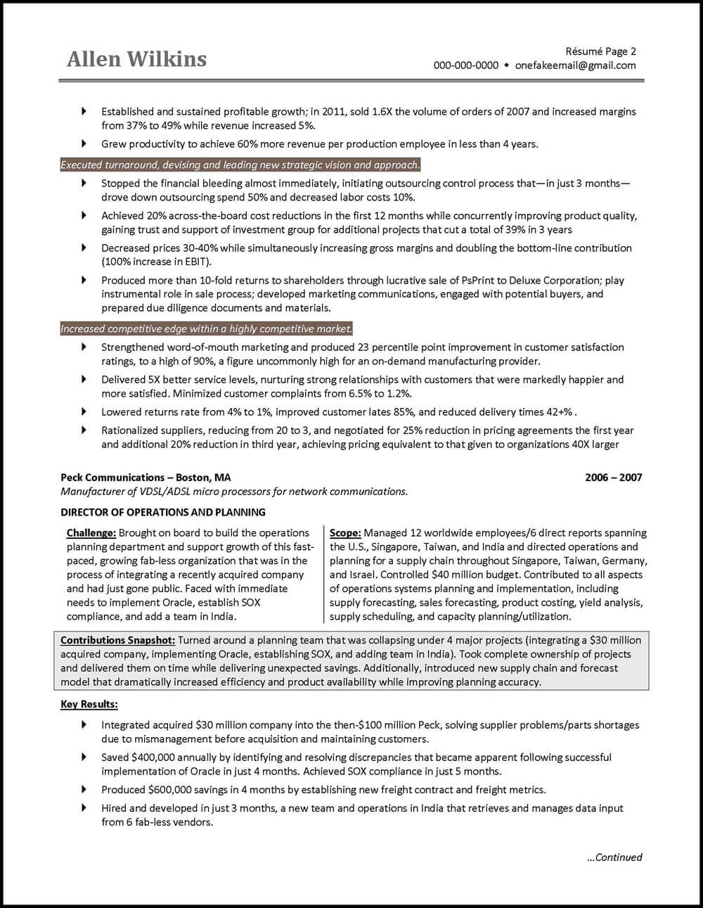 Sample Resume for Vice President Of Administration Vice President Resume Example – Distinctive Career Services