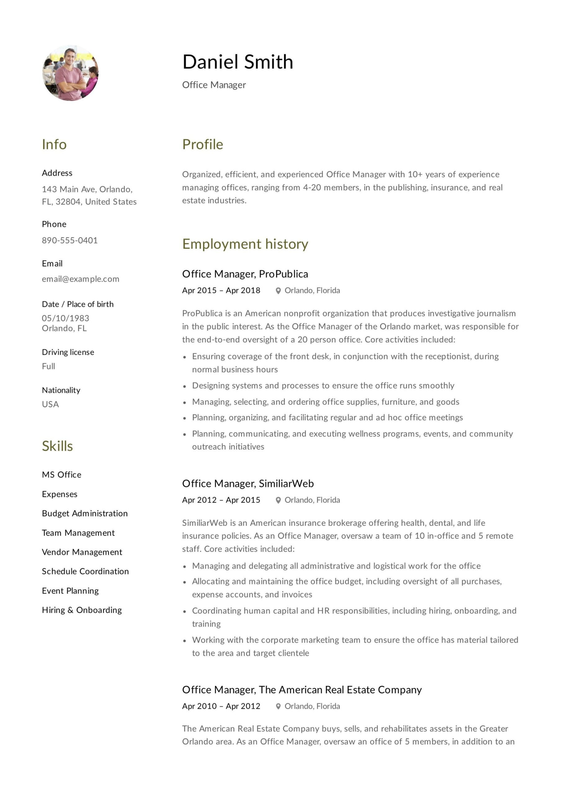 Title Office Office Manager Resume Samples Office Manager Resume & Guide 12 Samples Pdf 2021