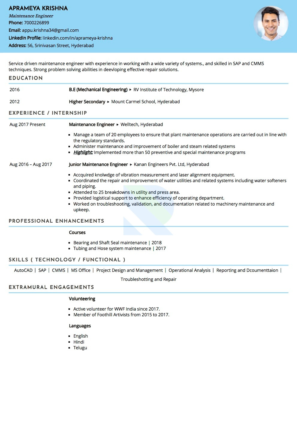 Water Technologies Water softener Manual Job Resume Sample Sample Resume Of Sap Consultant with Template & Writing Guide …