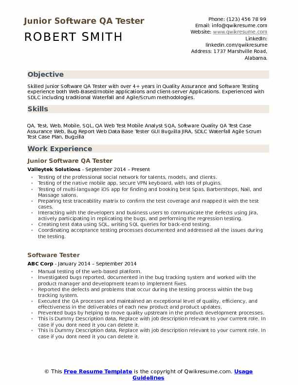 Android Mobile Application Testing Resume Sample Mobile Testing Resume Sample December 2020